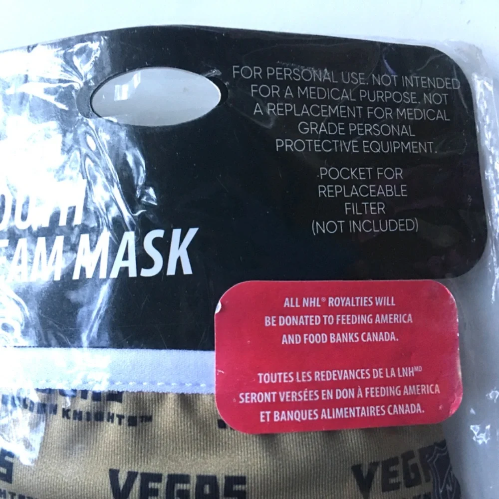 NHL VEGAS GOLDEN KNIGHTS FACE MASKS